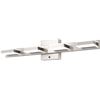 Image 1 : Mirrea 24" Brushed Nickel Vanity Lights for Bathroom 4 Light Vanity Lighting Fixtures for Mirror 3 C