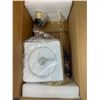 Image 2 : Qimh Industrial Touch Control Table Lamp with 2 USB Ports and AC Outlets, 3-Way Dimmable Bedside Nig