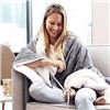 Image 1 : Pure Enrichment PureRelief Plush Heated Throw Blanket - Fast-Heating 50” x 60” Ele