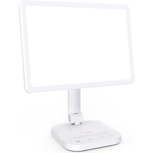 LASTAR Light Therapy Lamp, UV-Free 12000 Lux Max at 12", Sun Lamp with 5 Brightness Levels & 4 Color
