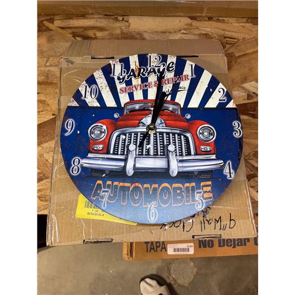 Garage Service Repair Automobile Wall Clock