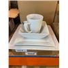Image 1 : Lot of Dinner Plates, Appetizer Plates, Bowls and Mugs WHITE