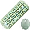 Image 1 : MOFII Mini Wireless Keyboard Mouse Set Round Keycap Multi-Colour Cute Lovely for Girls 84 Key (Multi
