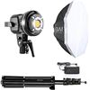 Image 3 : GVM LED Video Light w/APP Control, Photography Studio Lighting Kit, 22" Softbox Lighting Kit with Bo