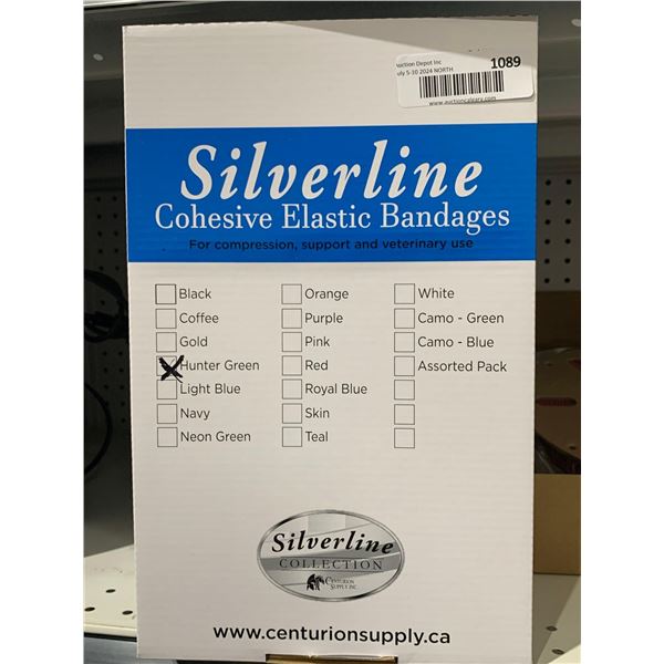 Silverline Cohesive Elastic bandages Hunter Green 10cmx4.5m x's 18