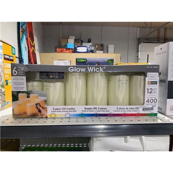 Glow Wick 6 Piece LED Candles Set Multifunctional Remote Control