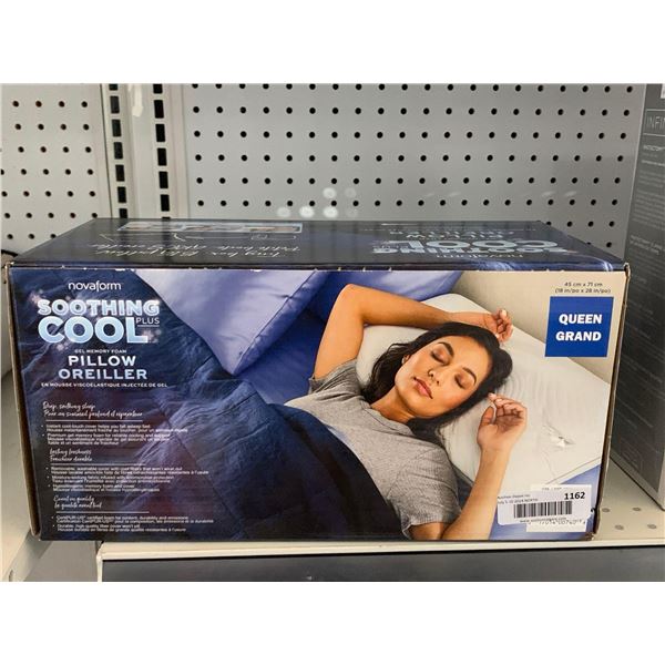 Novaform Soothing Cool Gel Memory Foam Pillow Queen