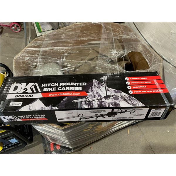 DK2 BCR590 2-Bike Platform Hitch Mount Bike Rack, Fits 1-1/4, 2-in Receiver, Black