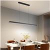 Image 1 : Modern LED Linear Pendant Light Dimmable Dining Pendant Light Kitchen Island Lights Ceiling Pendant 