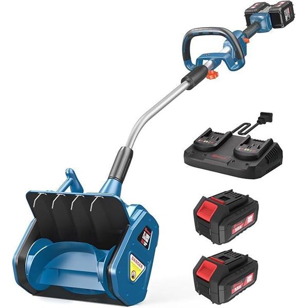Cordless Snow Shovel, 40V | 13-Inch | Cordless Snow Blower, Battery Powered Snow Blower with Directi