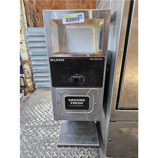 BUNN G9HD Precision Grinder (05800.6000) G9HD Portion Control Grinder with 1 Hopper * Single hopper 