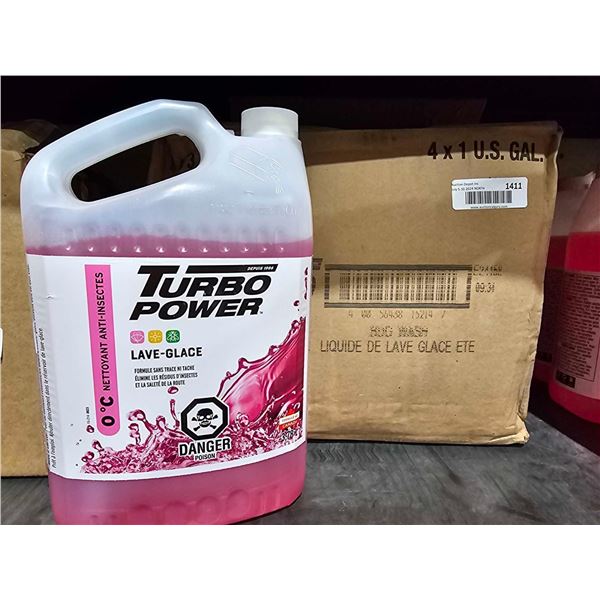 Turbo Power Summer Windshield Washer Fluid 4x 3.78L