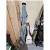 Image 1 : Gray Manual Close Oversized Patio Umbrella -  Has Pole - No Base