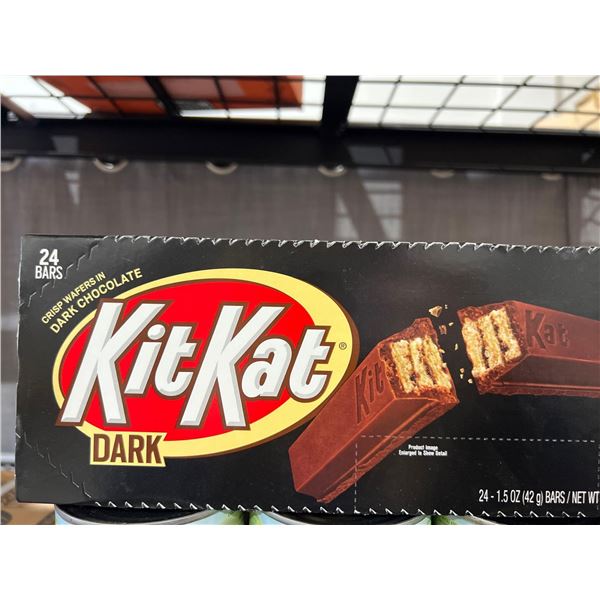 KitKat Dark chocolate Crisp wafers chocolate bars 24 x 42g
