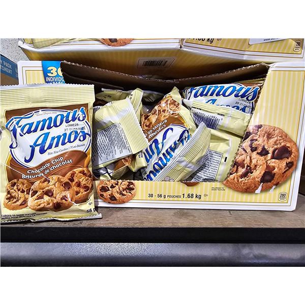 Famous Amous Chocolate Chip Cookies 30 - 56g pouches