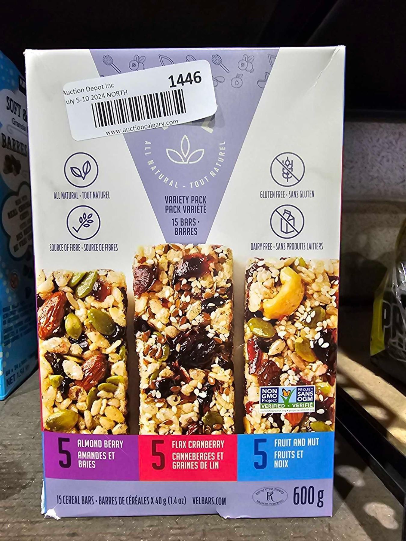Vel Variety Pack Gluten Free Snack Bars 15 x 40 g