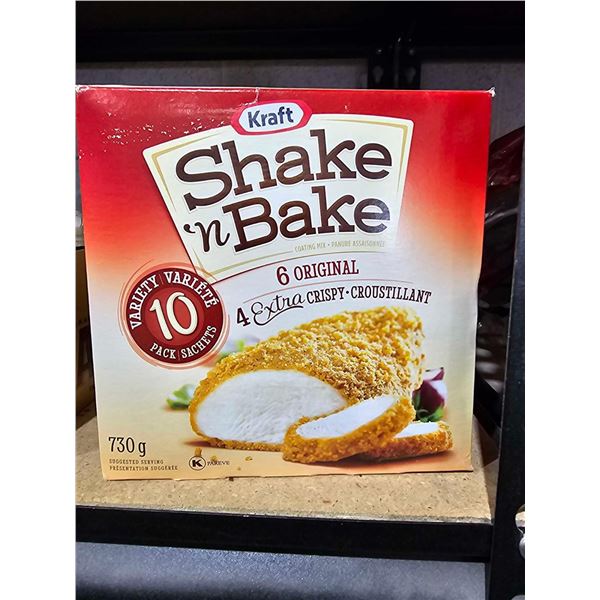 Kraft Shake & Bake Assorted Pack 10 Packets - 730g