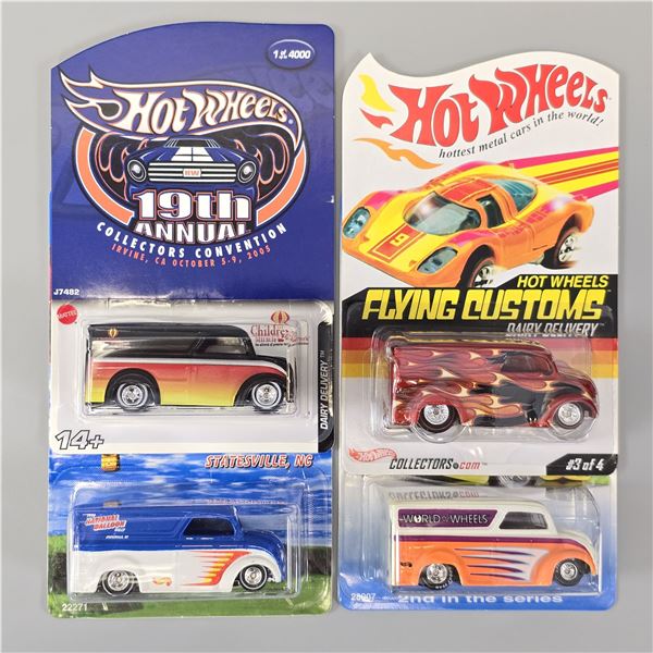 Hot Wheels Dairy Delivery lot of 4