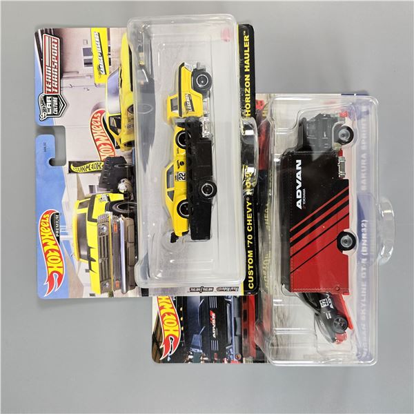 Hot Wheels Team Transport lot including Legends Tour Nova