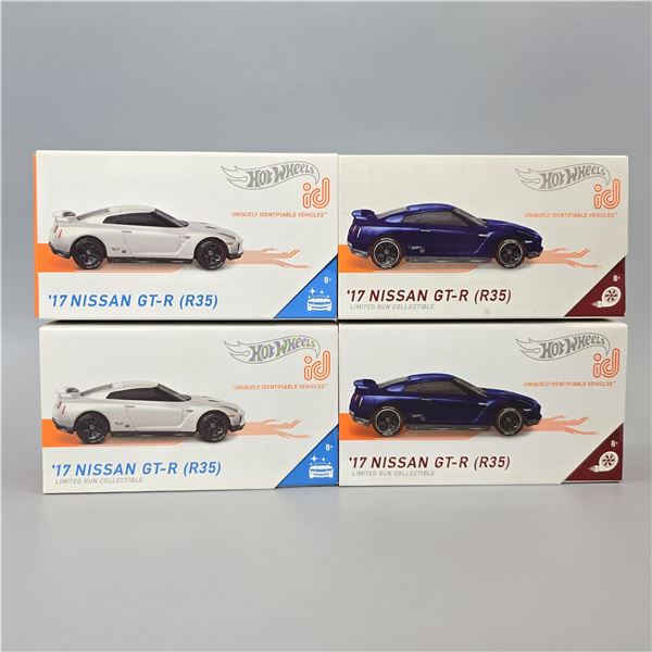 Hot Wheels Nissan R35 ID lot of 4