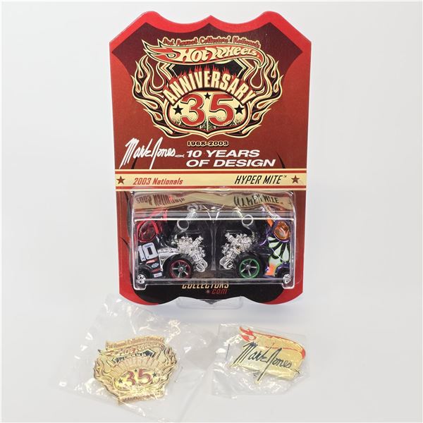 Hot Wheels 3rd Annual Collectors Nationals Hyper Mite with Mark Jones Pins