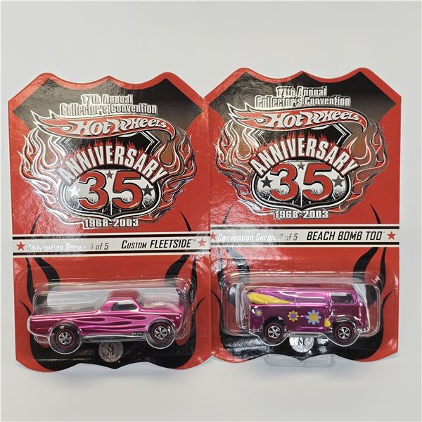 Hot Wheels 35th Anniversary 17th Annual Collectors Convention pair