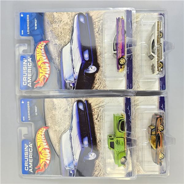 Hot Wheels premium lot of 4 Cruisin' America/Lowriders