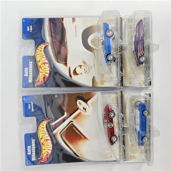 Hot Wheels premium lot of 4 Auto Milestones