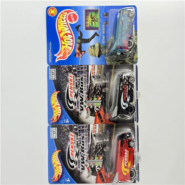 Hot Wheels Volkswagen Drag Bus lot of 3