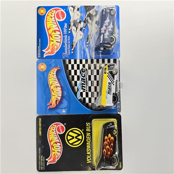 Hot Wheels VW Drag Bus lot of 3