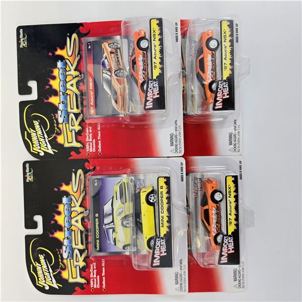 Johnny Lightning lot of 4 Street Freaks Import Heat