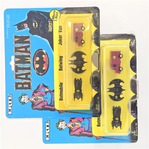 Pair of ERTL 1989 Batman Micro size play sets