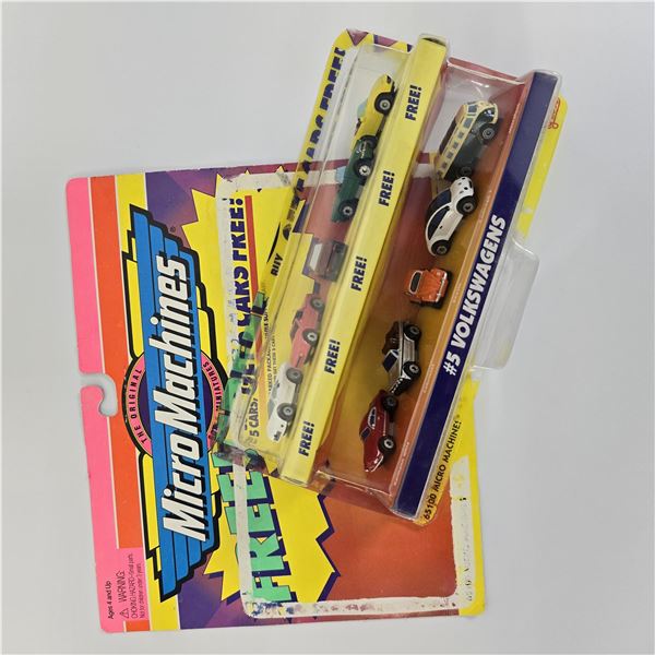 Galoob Micro Machines VW playset, card, and blister.