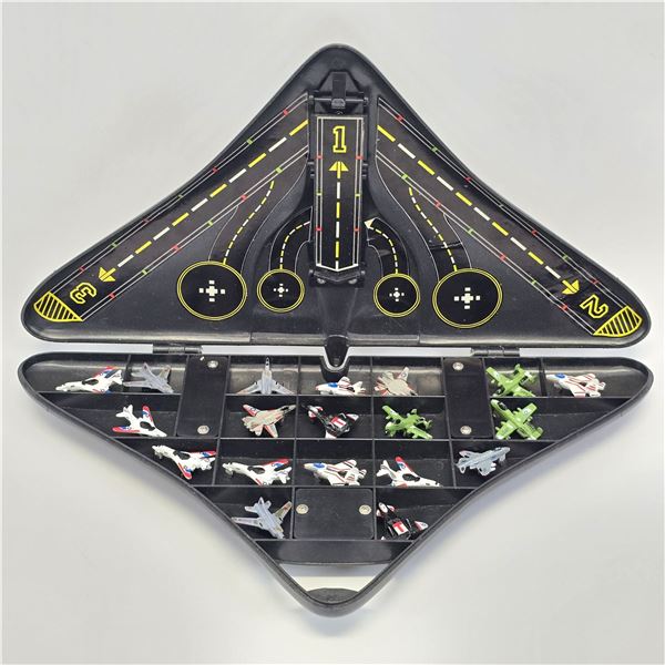 1989 Imperial micro play set with aircraft and launch deck