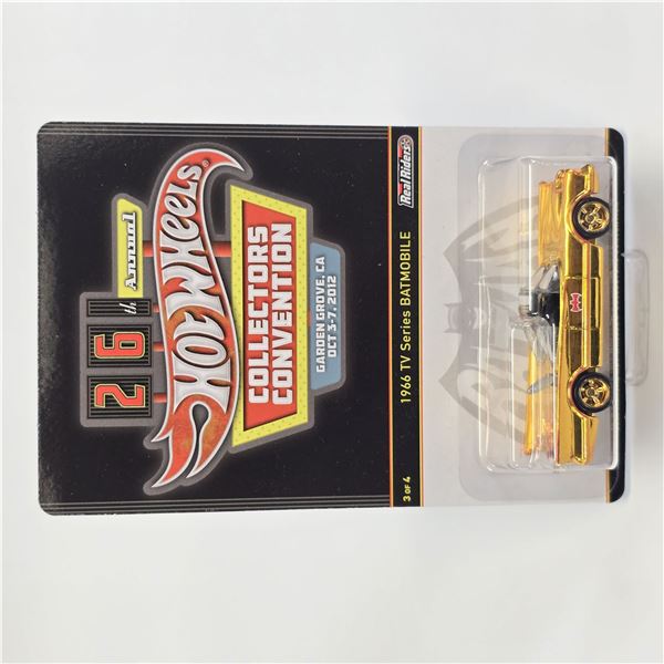 Hot Wheels 26th Annual Convention Gold Batmobile with display
