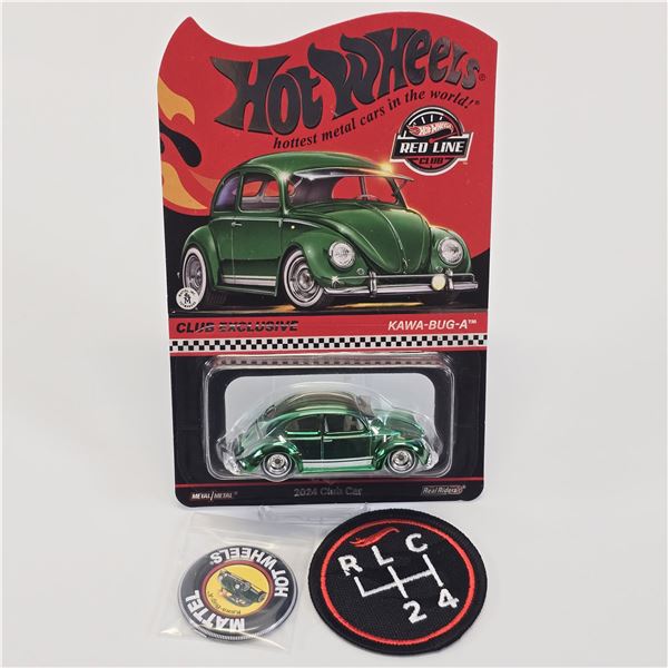 Hot Wheels RLC Membership VW Beetle with pin and patch