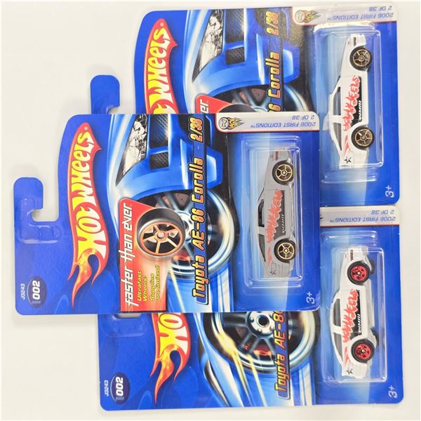 Hot Wheels Toyota AE86 First Edition, Faster Then Ever, and also including RARE gray variation