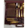 Image 2 : 72-piece Heart-Golden Nivella Solingen Cutlery 23/24 CT Gold Plating, Total Weight approx 6564g