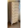 Image 2 : French Provincial Tall Boy Dresser 7 Drawers 22x64