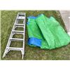 Image 1 : 6 Ft Aluminum Ladder w/ Lined Tarp