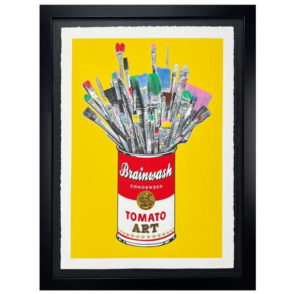 Tomato Pop (Yellow) by Mr Brainwash