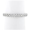 Image 1 : Vintage Platinum.35 ctw Round Prong Diamond Hand Engraved Stack Wedding Band Rin