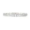 Image 6 : Vintage Platinum.35 ctw Round Prong Diamond Hand Engraved Stack Wedding Band Rin