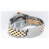 Image 8 : Rolex Mens Two Tone Blue Vignette Diamond Dial 36MM Datejust Wristwatch