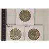 1967, 1968-D & 1969-D 40% SILVER JOHN F. KENNEDY