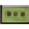 Image 1 : 1980 SBA DOLLAR 3 COIN UNC SET WITH ENVELOPE