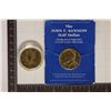 Image 1 : 2 GOLD PLATED KENNEDY HALF DOLLARS: DOUBLE DATED