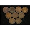 Image 1 : 9 ASSORTED INDIAN HEAD CENTS: 1900-1906