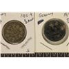 Image 1 : 1906-A & 1915-J SILVER GERMAN HALF MARKS .1604