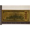 Image 2 : 24KT GOLD FOIL WITH 2024 US $100 NOTE FEATURING